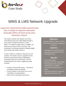 Wms & Lms Network Upgrade Case Study