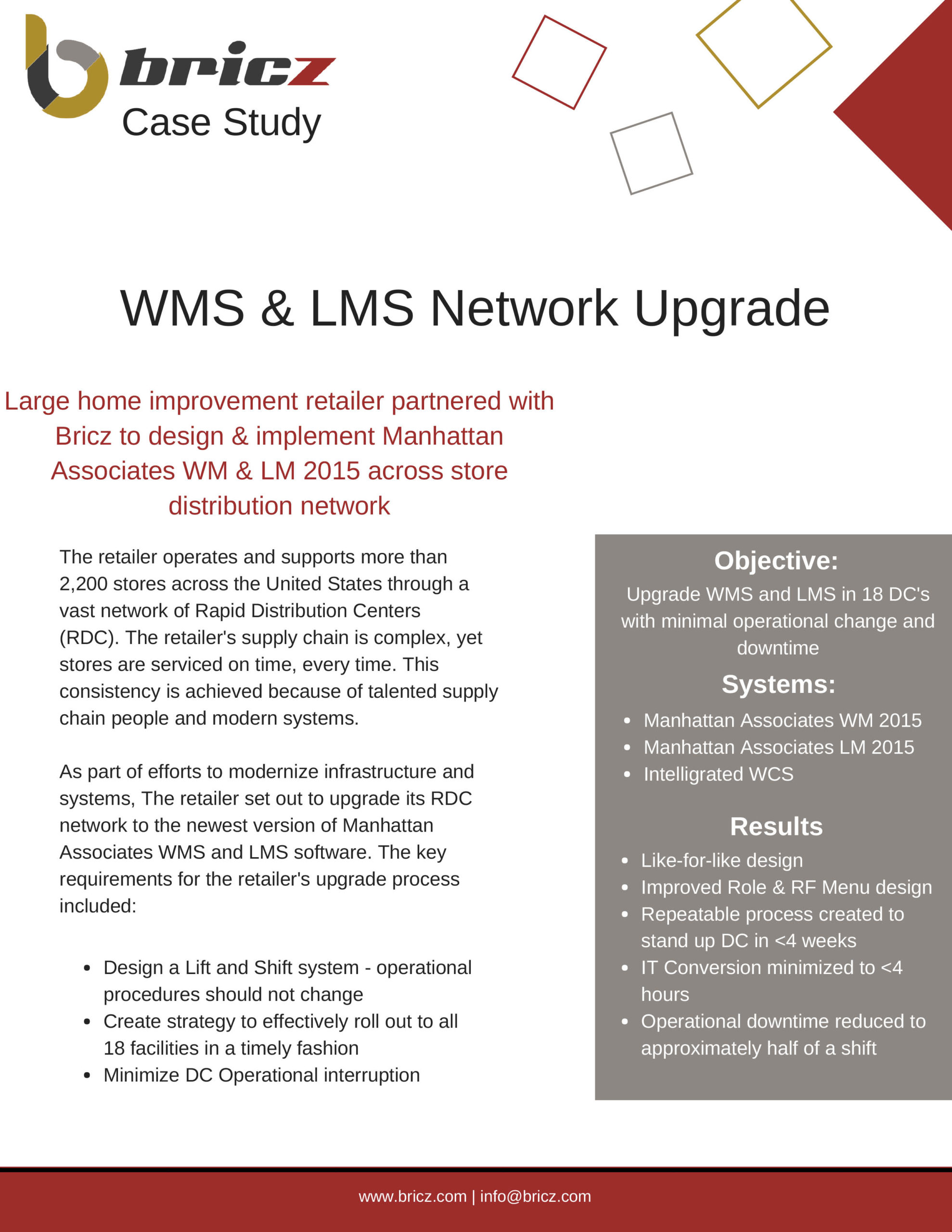 Wms & Lms Network Upgrade Case Study