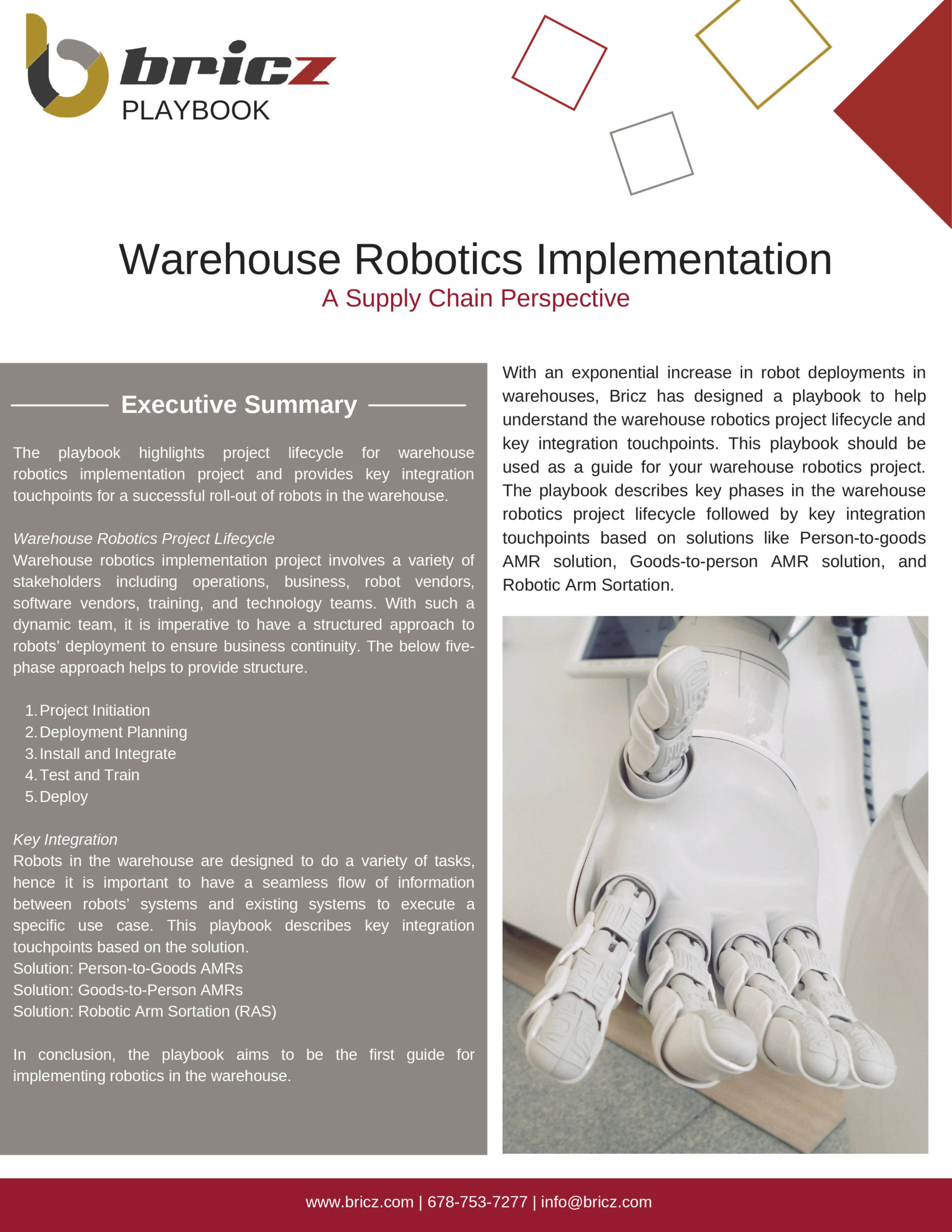 Warehouse Robotics Implementation Playbook